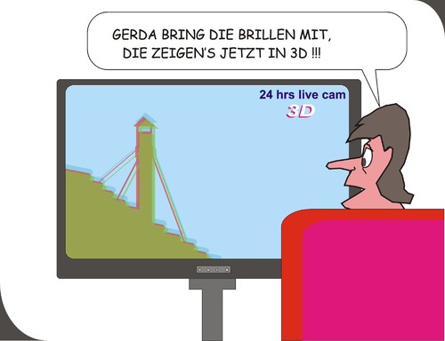 Cartoon: Konklave (medium) by JotKa tagged zuschauer,medien,übertragung,tv,rauch,konklave,papstwahl,kirche