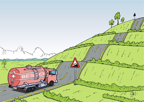 Cartoon: Verkehrsschilder 4  Trafficsigns (medium) by JotKa tagged tankwagen,lkw,berg,anhöhe,steigung,aussichtspunkt,aussicht,führerscheinprüfung,führerschein,straßenverkehrsordnung,auto,wirtschaft,gesellschaft,straßenmeistereien,beschilderungen,straßenbau,behörden,umleitungen,bodenwellen,verkehr,straßen,verkehrschilder,verkehrschilder,straßen,verkehr,bodenwellen,umleitungen,behörden,straßenbau,beschilderungen,straßenmeistereien,gesellschaft,wirtschaft,auto,straßenverkehrsordnung,führerschein,führerscheinprüfung,aussicht,aussichtspunkt,steigung,anhöhe,berg,lkw,tankwagen