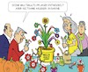 Cartoon: Ableger (small) by JotKa tagged zuwanderung asyl einwanderung überfremdungsangst multi kulti rechtspopulismus rechtsradikalismus salafismus multikulturelle gesellschaft blumen pflanzen