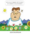 Cartoon: Der Ökofreak (small) by JotKa tagged naturschutz,umweltschutz,infrastruktur,landwirtschaft,erneuerbare,energien,küstenschutz,mobilität
