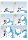 Cartoon: Der Schneeball (small) by JotKa tagged schnee schneeball winter wintersport kugel überraschung übermut