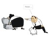 Cartoon: Dressurübung (small) by JotKa tagged dressur otto mann frau er sie liebe ehe beziehungen stress erotik tiere