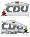 Cartoon: Ein Vorher-Nachher Cartoon (small) by JotKa tagged politik merkel parteien cdu bundesregierung