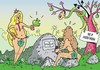Cartoon: Eve and the apple (small) by JotKa tagged adam eve paradies tree of understanding bible apple windows snake