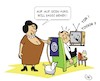 Cartoon: Gassi gehen (small) by JotKa tagged otto mann frau er sie beziehungen ehe hund gassie gehen fernsehen fussball frust ärger