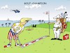 Cartoon: GOLF-CHAMPION (small) by JotKa tagged golf,golfer,green,golfplatz,florida,trump,president,sport,freizeit,politiker