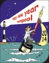Cartoon: Happy New Year (small) by JotKa tagged 2014 neujahr jahreswechel newyear sylvester