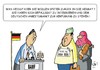 Cartoon: Integration (small) by JotKa tagged integration arbeitsmark deutsch industrie ausbildung sprachkurs heimat rückkehr registrierung asyl flüchtlinge flüchtlingskrise politik wirtschaft arbeitsplatz facharbeiter job gehalt lohn arbeit heimkehr willkommenskultur