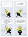 Cartoon: Interims-Kanzlerin (small) by JotKa tagged bundestagswahlen koalitionen sondierungsgespräche koalitionsgespräche jamaika grüne fdp cdu csu union merkel politiker regierungsbildung interimsregierung berlin kanzleramt