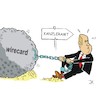 Cartoon: Klotz am Bein (small) by JotKa tagged wirecard,affaire,betrug,wirtschaft,finanzen,finanzminister,olaf,scholz,kanzlerkandidat,spd,bundestagswahl,politiker,politik