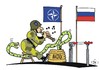 Cartoon: Manöver Anaconda (small) by JotKa tagged manöver militär soldaten anaconda schlange nato russland putin eu polen annäherung sanktionen ukrainekrise bedrohungen