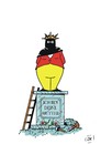 Cartoon: Ohne Worte (small) by JotKa tagged merkel,berühmtheiten,berühmte,personen,größenwahn,selbstüberschätzung,mutter,cdu,politik,gesellschaft,parteien,wahlen,immigration,flüchtlingskrise