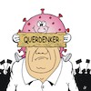 Cartoon: Querdenker (small) by JotKa tagged leipzig,demo,querdenker,coronaleugner,verschwörungstheoretiker,hooligans,neonazis,querdenkerdemo,corona,pandemie,covid19,masken,abstand,lockdown,krankheiten