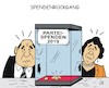 Cartoon: spendenrückgang (small) by JotKa tagged spendenrückgang spenden parteien parteispenden parteienfinanzierung politiker politik steuer finanzen