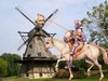 Cartoon: Don Quijote tilting at windmills (small) by azamponi tagged world,cup,2010,sport