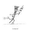 Cartoon: Spießrutenlauf (small) by Drugys tagged spießrutenlauf,wortspiel