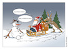 Cartoon: angefroren (small) by Micha Strahl tagged micha,strahl,weihnachten,weihnachtsmann,xmas,klimaaktion