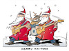 Cartoon: MERRY XX-MAS (small) by Micha Strahl tagged micha,strahl,weihnachten,weihnachtsmänner,rocking,xmas