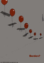 Cartoon: Borders? (small) by CIGDEM DEMIR tagged cigdem demir borders balloon red fly