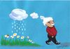 Cartoon: LIFE (small) by CIGDEM DEMIR tagged life death flower old age white cloud rain wither