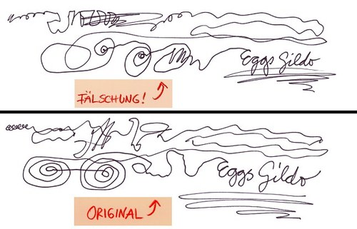 Cartoon: Euro-Unterschriften (medium) by Eggs Gildo tagged euro,unterschrift,fälschung
