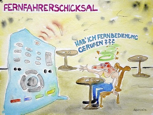 Cartoon: Fernfahrerschicksal (medium) by Eggs Gildo tagged fernfahrer,trucker,bar