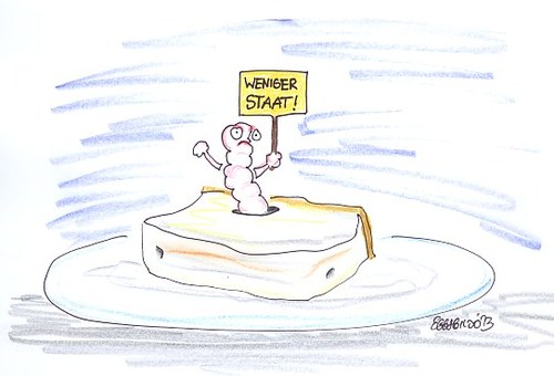 Cartoon: Weniger Staat (medium) by Eggs Gildo tagged fdp,made