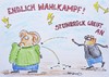 Cartoon: Endlich Wahlkampf! (small) by Eggs Gildo tagged merkel,steinbrück,bundestagswahl