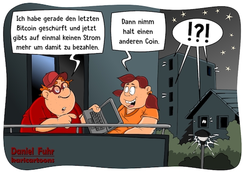 Cartoon: Bitcoin geschürft (medium) by karicartoons tagged hashrate,rechenleistung,blockchain,netzwerk,internet,bitcoin,altcoin,währung,kryptowährung,stromverbrauch,strom,energie,geld,währungssystem,alternative,blackout,währungssystemmining,schürfen,hashrate,rechenleistung,blockchain,netzwerk,internet,bitcoin,altcoin,währung,kryptowährung,stromverbrauch,strom,energie,geld,währungssystem,alternative,blackout,währungssystemmining,schürfen