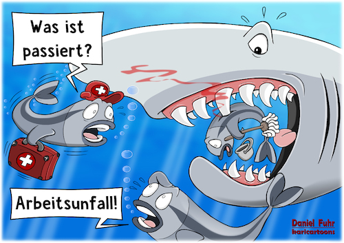 Putzerfisch Arbeitsunfall