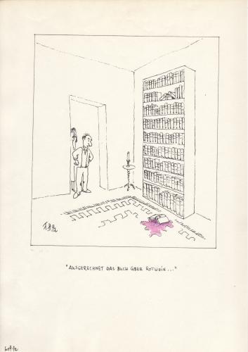 Cartoon: Das Buch über Rotwein (medium) by Frank Hoffmann tagged no,tag