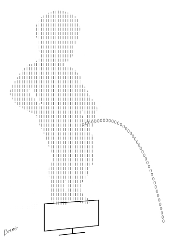 Cartoon: Manneken pis (medium) by bernie tagged math2022