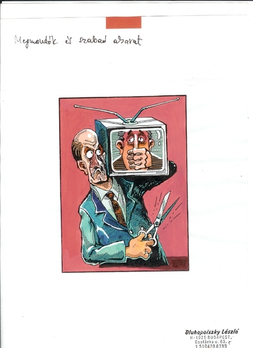Cartoon: Censorship (medium) by Dluho tagged censorship