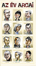 Cartoon: Faces of the Year 2004 (small) by Dluho tagged know,people