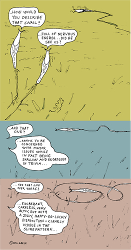 Cartoon: No 17 (medium) by Snail Community Global tagged snail,snails,art,characterization