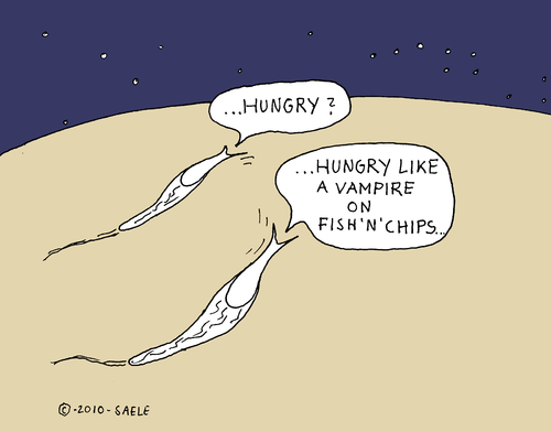 Cartoon: No. 8 (medium) by Snail Community Global tagged vampire,hungry,art,snails,snail