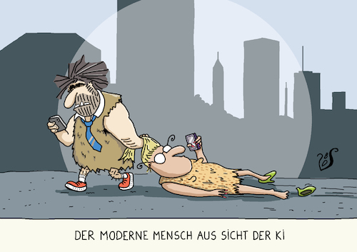 Cartoon: KI Metaebene (medium) by Dodenhoff Cartoons tagged männer,frauen,evolution,gleichberechtigung,urtrieb,archaisch,steinzeitmensch,urmensch,veränderung,ansichtssachen,moderne,geschlechterrollen,geschlechterkampf,mensch,entwicklung,illusion,ki,künstliche,intelligenz,silikon,valley,smartphone,digitalisierung,fortschritt,fortschrittswahn,ethik,macht,männer,frauen,evolution,gleichberechtigung,urtrieb,archaisch,steinzeitmensch,urmensch,veränderung,ansichtssachen,moderne,geschlechterrollen,geschlechterkampf,mensch,entwicklung,illusion,ki,künstliche,intelligenz,silikon,valley,smartphone,digitalisierung,fortschritt,fortschrittswahn,ethik,macht