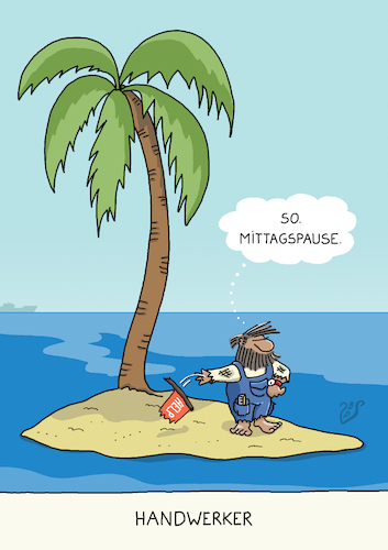 Cartoon: mittagspause (medium) by Dodenhoff Cartoons tagged worklifebalance,handwerk,handwerker,berufsalltag,berufe,branche,pausenzeiten,mittagspause,hilfe,seenot,seenotrettung,mann,arbeiter,mitarbeiter,klischee,worklifebalance,handwerk,handwerker,berufsalltag,berufe,branche,pausenzeiten,mittagspause,hilfe,seenot,seenotrettung,mann,arbeiter,mitarbeiter,klischee