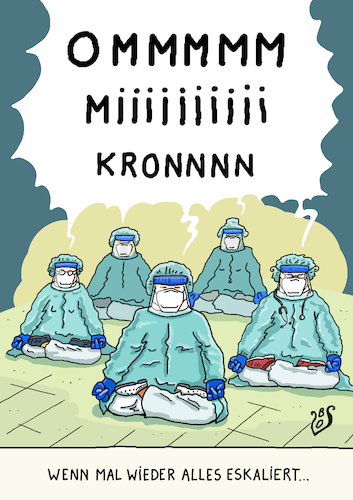 Cartoon: Ommmmikron (medium) by Dodenhoff Cartoons tagged virusmutation,omikron,virusvariante,forschung,hygiene,spikeprotein,pflegenotstand,überlastung,stress,pflegepersonal,meditation,stressreduzierung,stressbewältigung,lotussitz,pflegesystem,intensivstationen,sparen,kündigung,schutzkleidung,schutzmaßnahmen,covid19,impfschutz,virusmutation,omikron,virusvariante,forschung,hygiene,spikeprotein,pflegenotstand,überlastung,stress,pflegepersonal,meditation,stressreduzierung,stressbewältigung,lotussitz,pflegesystem,intensivstationen,sparen,kündigung,schutzkleidung,schutzmaßnahmen,covid19,impfschutz