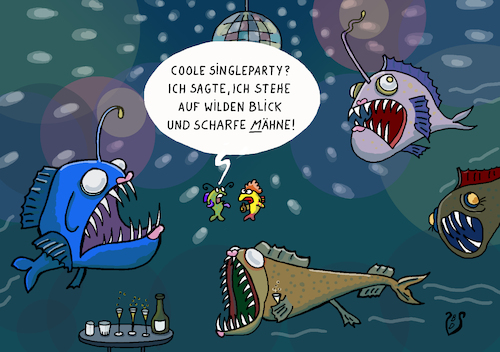 Cartoon: Singleparty (medium) by Dodenhoff Cartoons tagged mann,frau,beziehung,partnersuche,singleparty,singleportale,freunde,tiefsee,dating,date,disco,discokugel,liebe,wild,mähne,schöne,haare,zähne,biss,missverständnis,versprecher,mann,frau,beziehung,partnersuche,singleparty,singleportale,freunde,tiefsee,dating,date,disco,discokugel,liebe,wild,mähne,schöne,haare,zähne,biss,missverständnis,versprecher