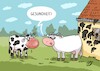 Cartoon: Gesundheit (small) by Dodenhoff Cartoons tagged norddeutsch,landleben,kuh,infekt,niesen,schnupfen,ansteckung,hygiene