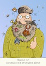 Cartoon: Naturnah (small) by Dodenhoff Cartoons tagged insektensterben,naturnahegaerten,hipster,naturschutz,artenschutz,vielfalt,klimakrise,glyphosat,nabu,bund,diegruenen,garten,eichhoernchen,bluthaenflin,libellen,bienen,raupen,feuersalamander,klimapaket,birgitdodenhoffcartoons