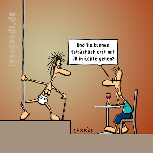 Cartoon: lexatoon Omas Pooldance (medium) by lexatoons tagged lexatoon,omas,pooldance,rente,mit,70,club,senioren,opa,rotlicht,lexatoon,omas,pooldance,rente,mit,70,club,senioren,opa,rotlicht