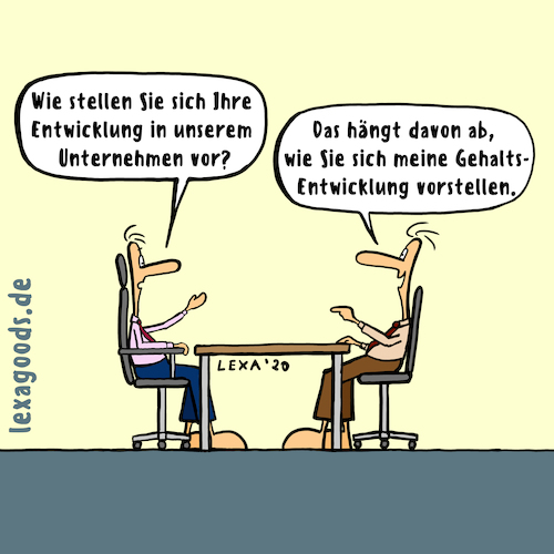 Cartoon: lexatoon Personalgespräch (medium) by lexatoons tagged lexatoon,entwicklung,im,unternehmen,personalgespräch,human,ressources,personalentwicklung,gehaltsverhandlung,lexatoon,entwicklung,im,unternehmen,personalgespräch,human,ressources,personalentwicklung,gehaltsverhandlung