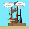 Cartoon: lexatoon Guillotine klemmt (small) by lexatoons tagged lexatoon,guillotine,klemmt,hinrichtung,tod,schafott,defekt,sense