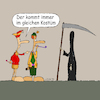 Cartoon: lexatoon Tod beim Fasching (small) by lexatoons tagged lexatoon,faschingskostüm,tod,karneval,fasching,fastnacht