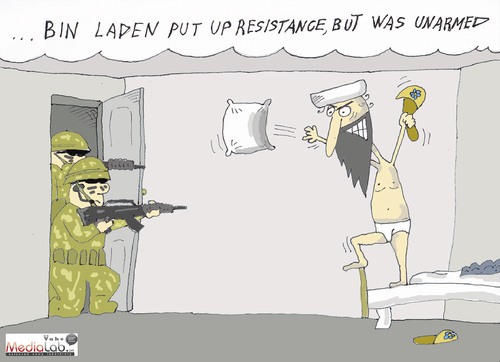 Cartoon: Osama Bin Laden (medium) by Vahe tagged osama,bin,laden,terorrism