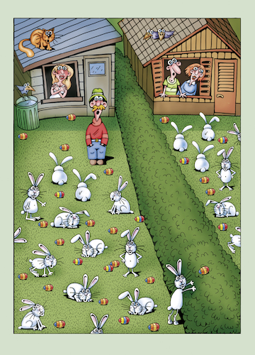 Cartoon: ostern garten nachbarschaft (medium) by kurtu tagged ostern,garten,nachbarschaft,ostern,garten,nachbarschaft