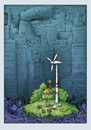 Cartoon: Ein grüner Fleck (small) by kurtu tagged urbanisierung,erneuerbare,energien