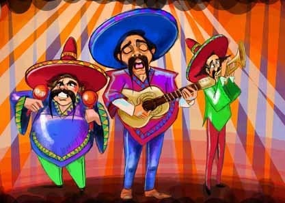Cartoon: Mexican (medium) by Amal Samir tagged illustration,cartoon,caricaturist,men,fun,singer,drawings,digital